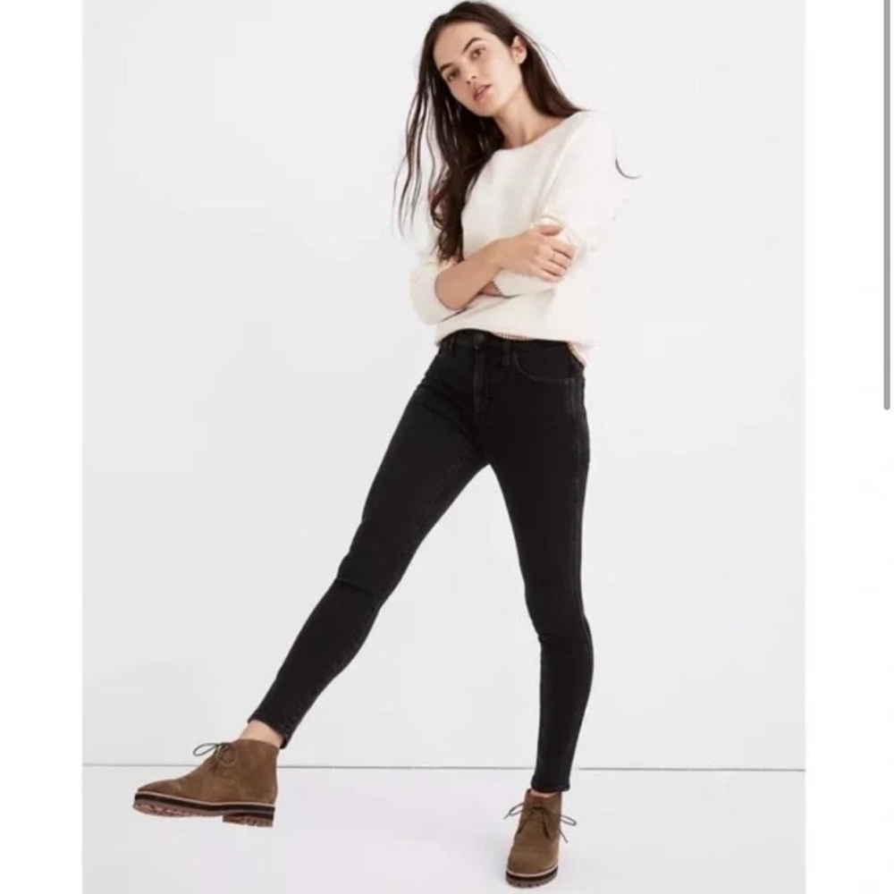 Madewell Black 10” High Rise Skinny Jeans